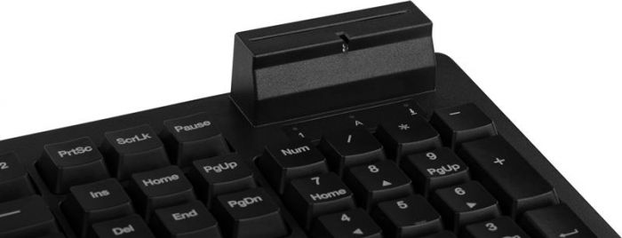 Клавіатура 2E KC1030 Smart Card Ukr (2E-KC1030UB) Black USB