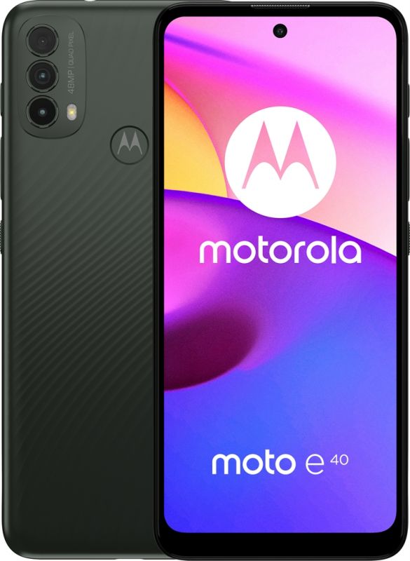 Смартфон Motorola Moto E40 4/64GB Dual Sim Carbon Gray (PARL0001PL)