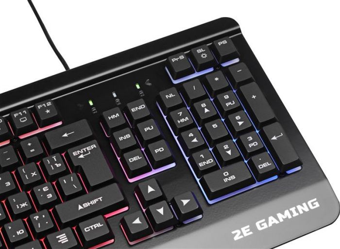 Клавіатура ігрова 2E Gaming KG320 LED Ukr (2E-KG320UB) Black USB