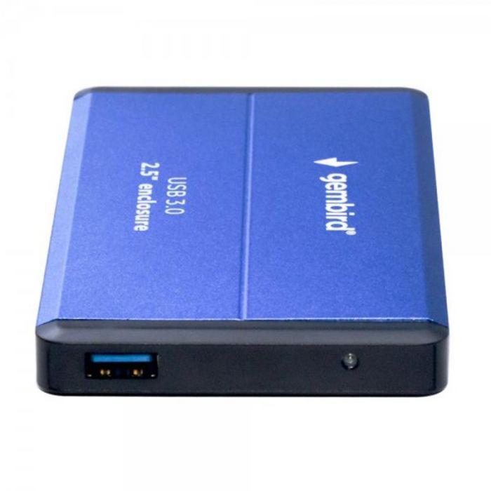 Зовнішня кишеня Gembird для підключення SATA HDD 2.5", USB 3.0, Blue (EE2-U3S-2-B)