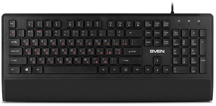 Клавіатура Sven KB-E5500 Ukr Black USB