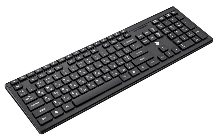 Клавіатура бездротова 2E KS210 Slim WL Ukr Black (2E-KS210WB)