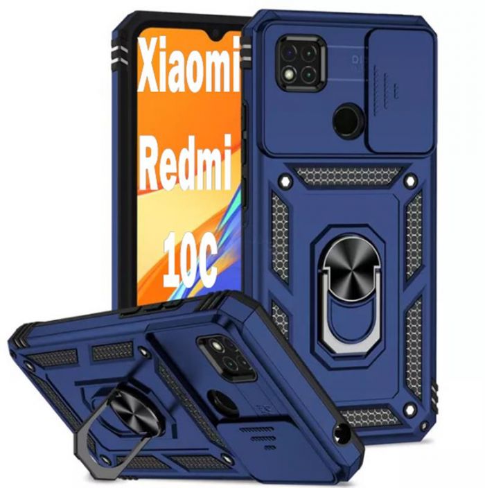 Чохол-накладка BeCover Military для Xiaomi Redmi 10C Blue (707426)