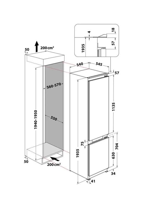 Вбудований холодильник Hotpoint-Ariston HAC20T321