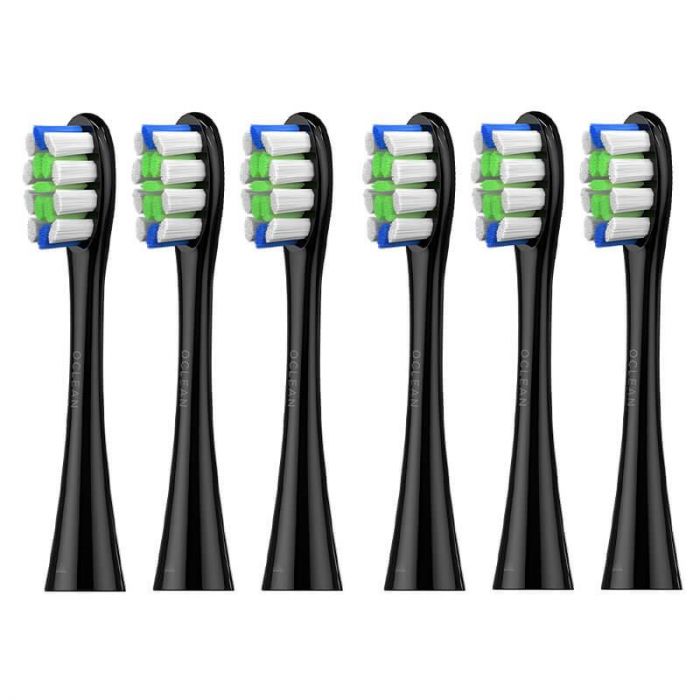 Насадка для зубної електрощітки Oclean P1C5 B06 Plaque Control Brush Head Black (6 шт) (6970810552232)