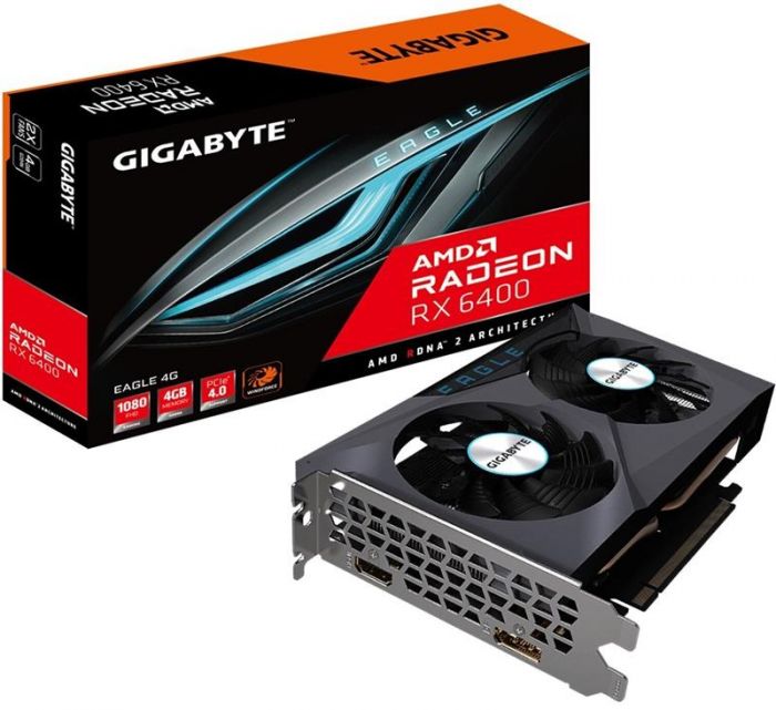 Відеокарта AMD Radeon RX 6400 4GB GDDR6 Eagle Gigabyte (GV-R64EAGLE-4GD)