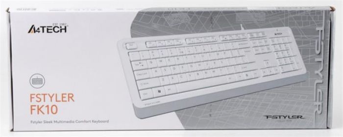 Клавіатура A4Tech FK10 Ukr White USB