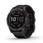 Смарт-годинник Garmin Fenix 7 Sapphire Solar Carbon Gray DLC Titanium with Black Band (010-02540-20)