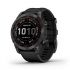Смарт-годинник Garmin Fenix 7 Sapphire Solar Carbon Gray DLC Titanium with Black Band (010-02540-20)