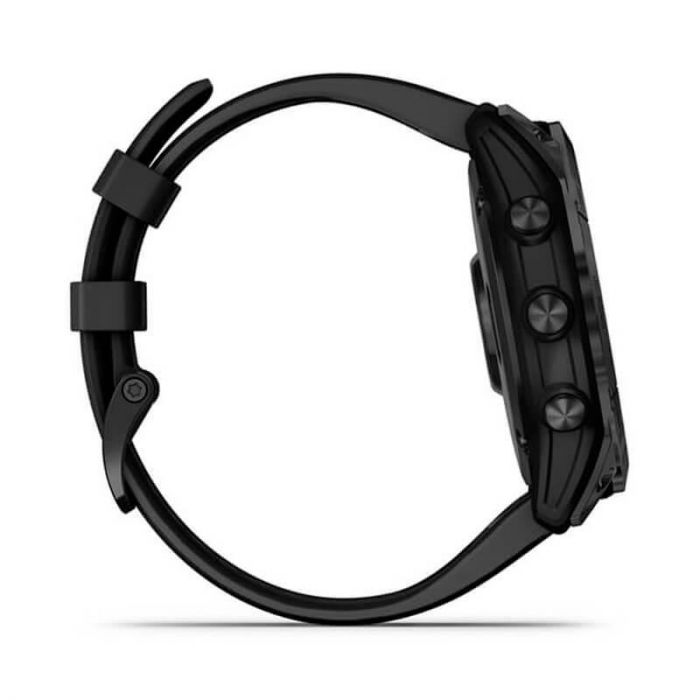 Смарт-годинник Garmin Fenix 7X Sapphire Solar Black DLC Titanium with Black Band (010-02541-22)