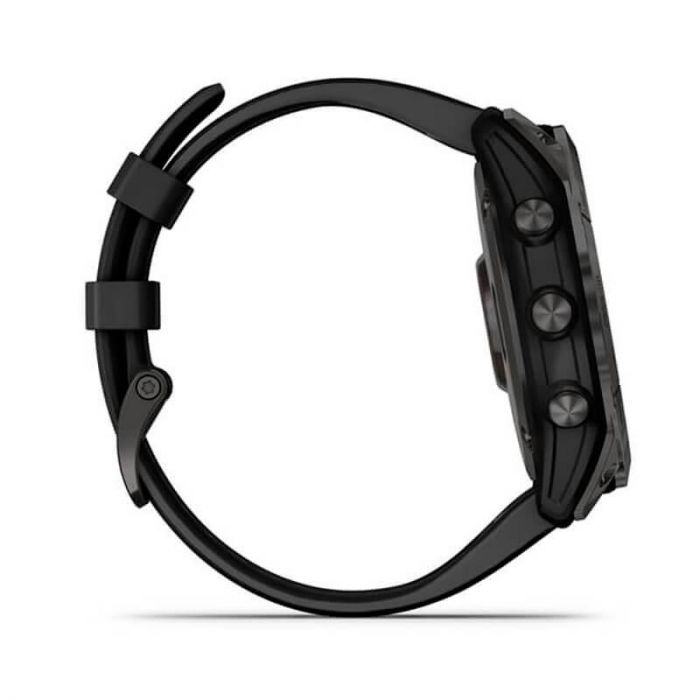 Смарт-годинник Garmin Fenix 7X Sapphire Solar Carbon Gray DLC Titanium with Black Band (010-02541-10)