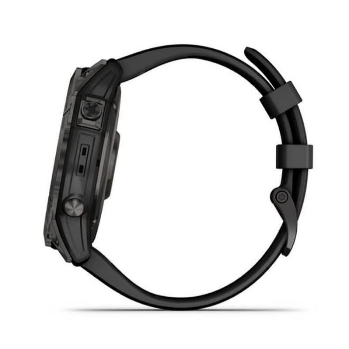 Смарт-годинник Garmin Fenix 7X Sapphire Solar Carbon Gray DLC Titanium with Black Band (010-02541-10)