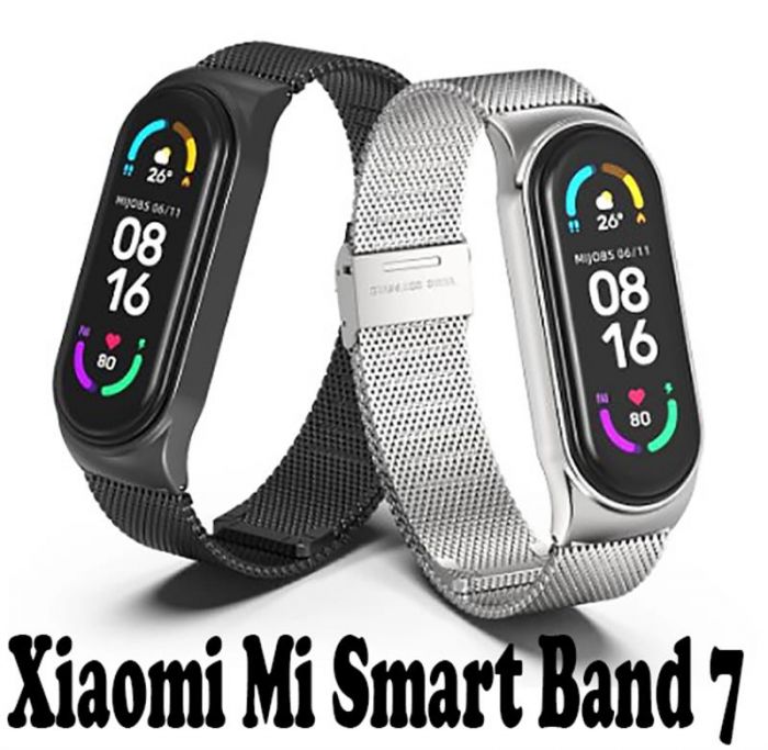 Ремінець BeCover Metal для Xiaomi Mi Smart Band 7 Silver (707494)