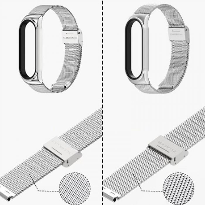 Ремінець BeCover Metal для Xiaomi Mi Smart Band 7 Silver (707494)