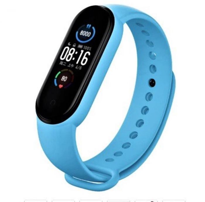 Ремінець BeCover для Xiaomi Mi Smart Band 5/Mi Smart Band 6/Mi Smart Band 7 Light Blue (707653)