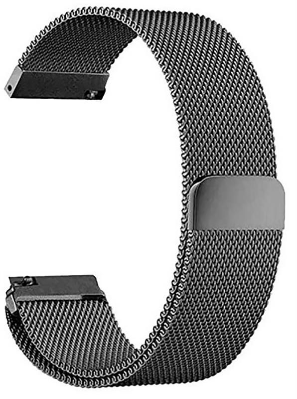Ремінець BeCover Milanese Style для Samsung Galaxy (20mm)/Watch 5/ Watch 4 40/44mm/Watch 42mm/Watch Active/Active 2 40/44mm/Watch 3 41mm/Gear S2/Classic/Gear Sport Gray (707673)