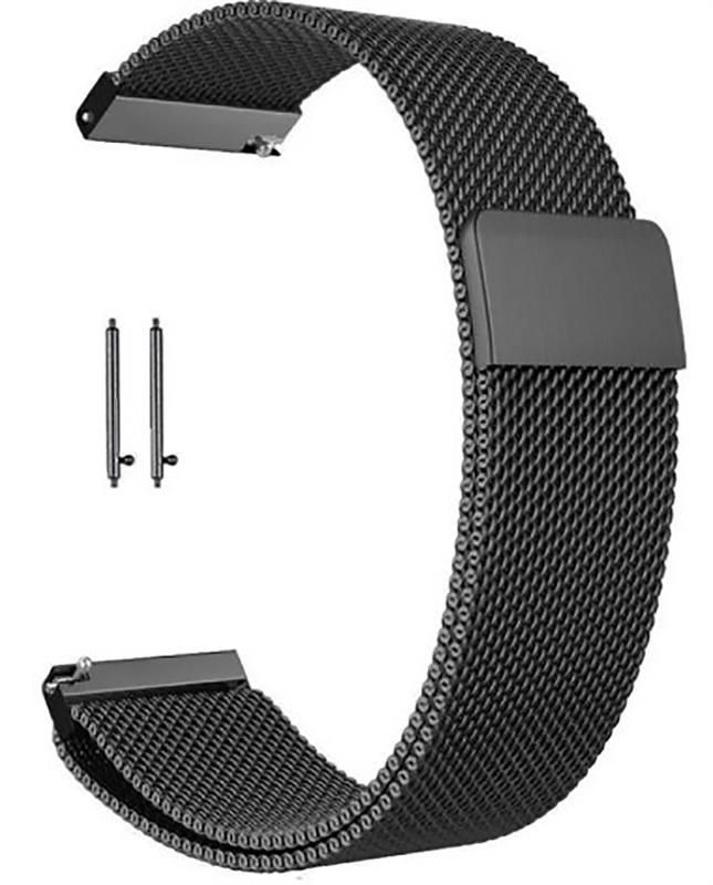 Ремінець BeCover Milanese Style для Samsung Galaxy (20mm)/Watch 5/ Watch 4 40/44mm/Watch 4 Classic 42mm/Watch Active/Active 2 40/44mm/Watch 3 41mm/Gear S2/Classic/Gear Sport Gray (707673)