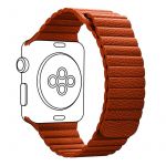 Ремінець Armorstandart Leather Loop для Apple Watch 42mm/44mm/45mm Orange (ARM57837)