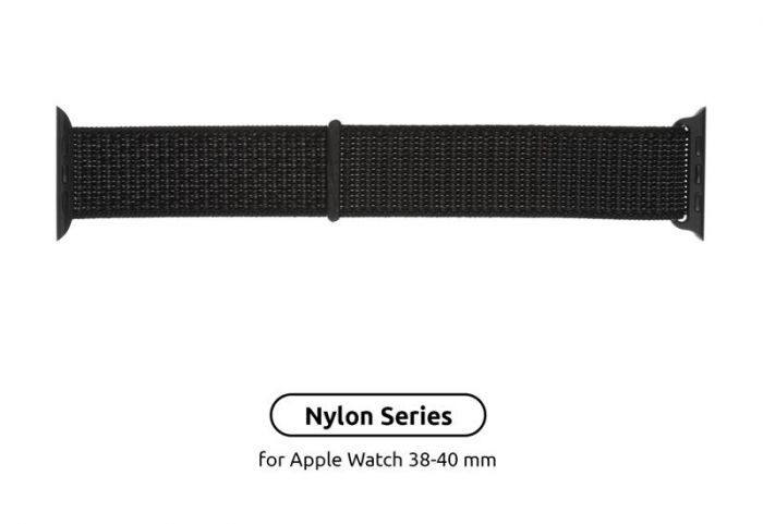 Ремінець Armorstandart Nylon Band для Apple Watch 38mm/40mm/41mm Reflective Black (ARM57847)