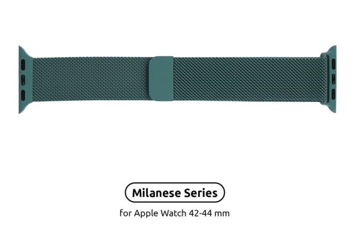 Ремінець Armorstandart Milanese Loop для Apple Watch 42mm/44mm/45mm Pine Green (ARM56982)