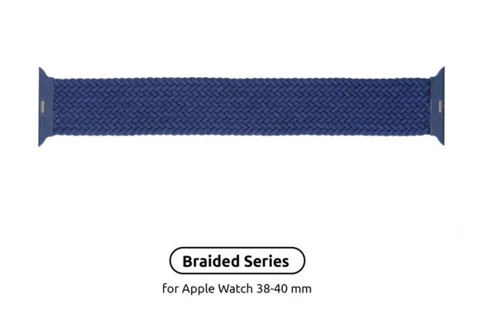 Ремінець Armorstandart Braided Solo Loop для Apple Watch 38mm/40mm/41mm Atlantic Blue Size 4 (132 mm) (ARM58067)