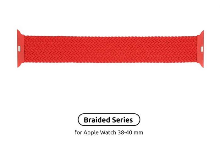 Ремінець Armorstandart Braided Solo Loop для Apple Watch 38mm/40mm/41mm Red Size 6 (144 mm) (ARM58071)