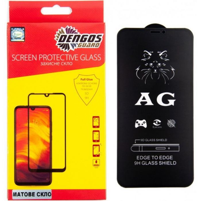 Захисне скло Dengos для Apple iPhone 11 Pro Max Black Full Glue Matte (TGFG-MATT-04)