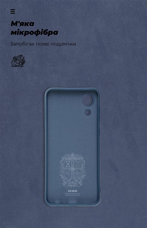 Чохол-накладка Armorstandart Icon для Samsung Galaxy A03 Core SM-A032 Dark Blue (ARM60879)