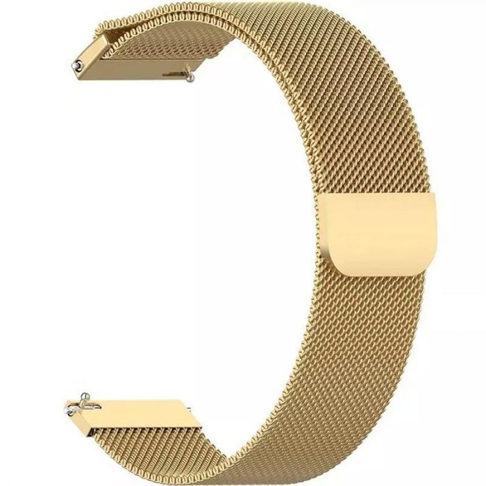Ремінець BeCover Milanese Style для Xiaomi iMi KW66 (22mm)/Mi Watch Color/Haylou LS01/Haylou LS02/Watch S1 Active Gold (707746)