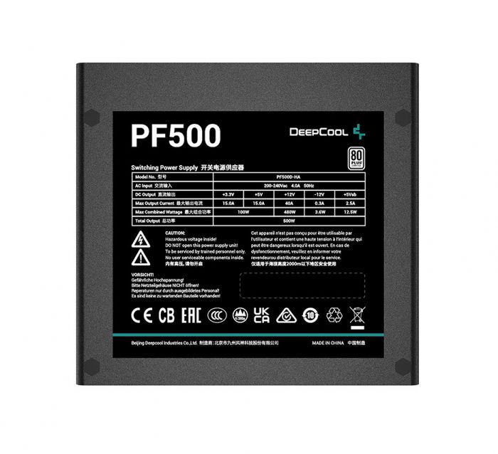 Блок живлення DeepCool PF500 500W (R-PF500D-HA0B-EU)