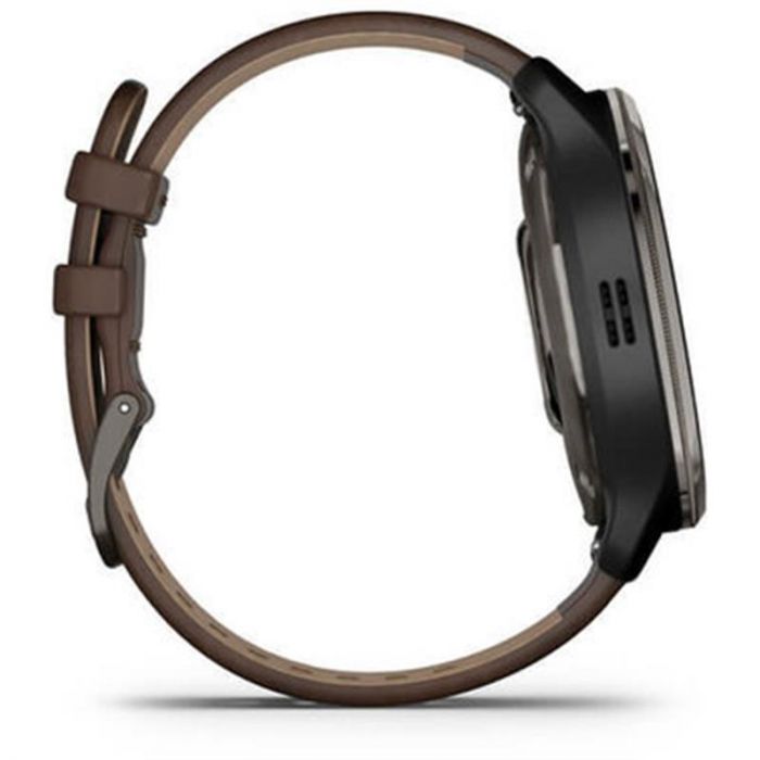 Смарт-годинник Garmin Venu 2 Plus Black + Slate Leather (010-02496-15)