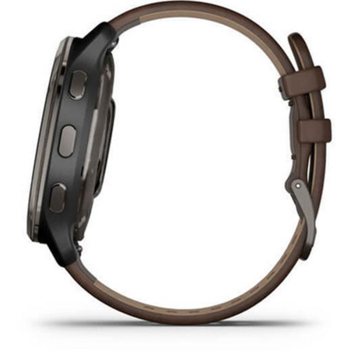 Смарт-годинник Garmin Venu 2 Plus Black + Slate Leather (010-02496-15)