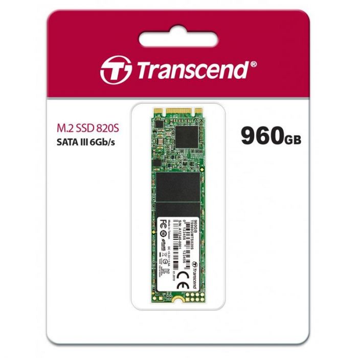 Накопичувач SSD  960GB Transcend 820S M.2 2280 SATAIII 3D TLC NAND (TS960GMTS820S)