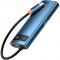 Концентратор USB-C Baseus Metal Gleam Series 6in1 Blue (WKWG000003)