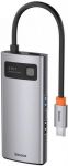 Концентратор USB-C Baseus Metal Gleam Series 4in1 Gray (CAHUB-CY0G)