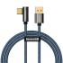 Кабель Baseus Legend Series Elbow USB-USB-C, 1м, Blue (CACS000403)