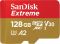 Карта пам`ятi MicroSDXC 128GB UHS-I Class 10 SanDisk Extreme A2 R160/W90MB/s (SDSQXA1-128G-GN6GN)