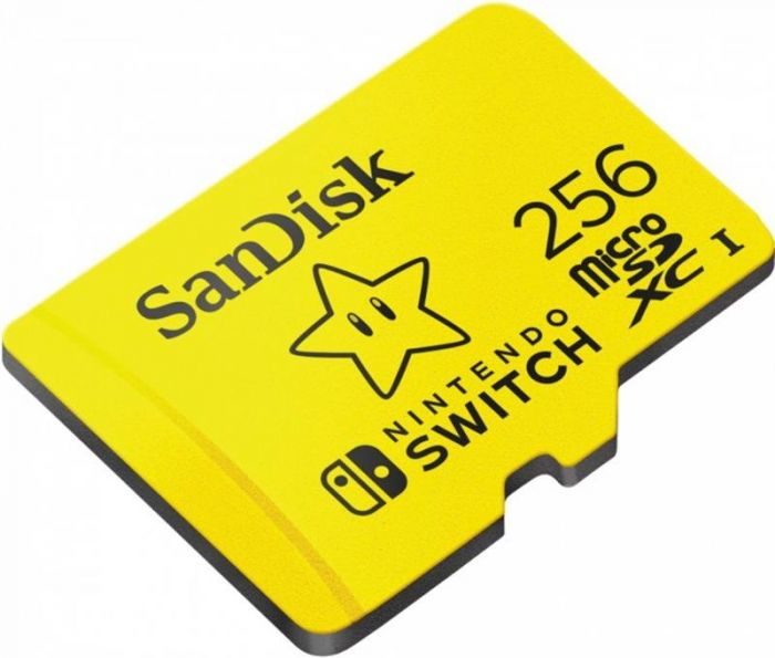 Карта пам`ятi MicroSDXC 256GB Class 10 SanDisk для Nintendo Switch R100/W90MB/s (SDSQXAO-256G-GN3ZN)