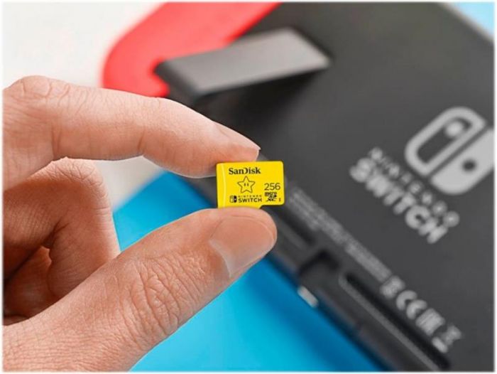 Карта пам`ятi MicroSDXC 256GB Class 10 SanDisk для Nintendo Switch R100/W90MB/s (SDSQXAO-256G-GN3ZN)