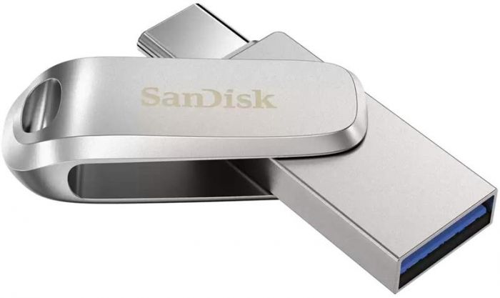 Флеш-накопичувач USB 32GB Type-C SanDisk Ultra Dual Luxe Silver (SDDDC4-032G-G46)