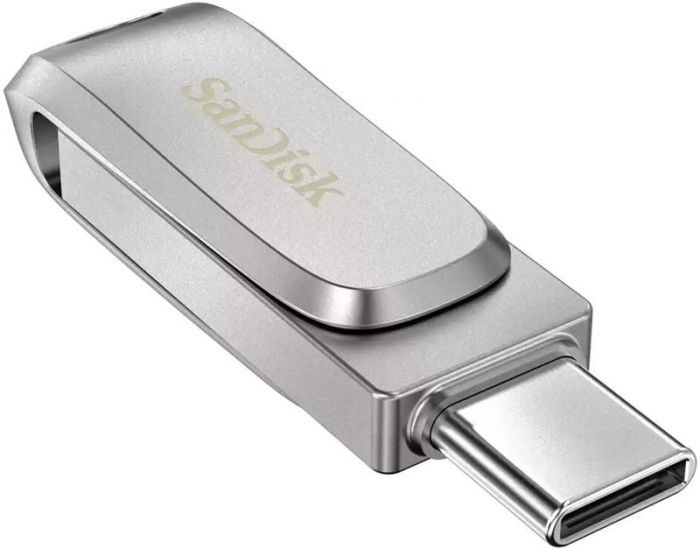 Флеш-накопичувач USB 64GB Type-C SanDisk Ultra Dual Luxe Silver (SDDDC4-064G-G46)