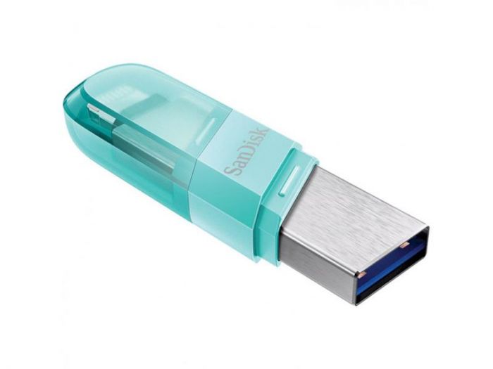 Флеш-накопичувач USB3.1 128GB Lightning SanDisk iXpand Flip Ice Mint (SDIX90N-128G-GN6NJ)