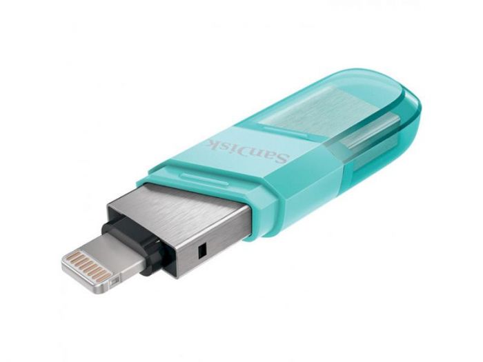 Флеш-накопичувач USB3.1 128GB Lightning SanDisk iXpand Flip Ice Mint (SDIX90N-128G-GN6NJ)