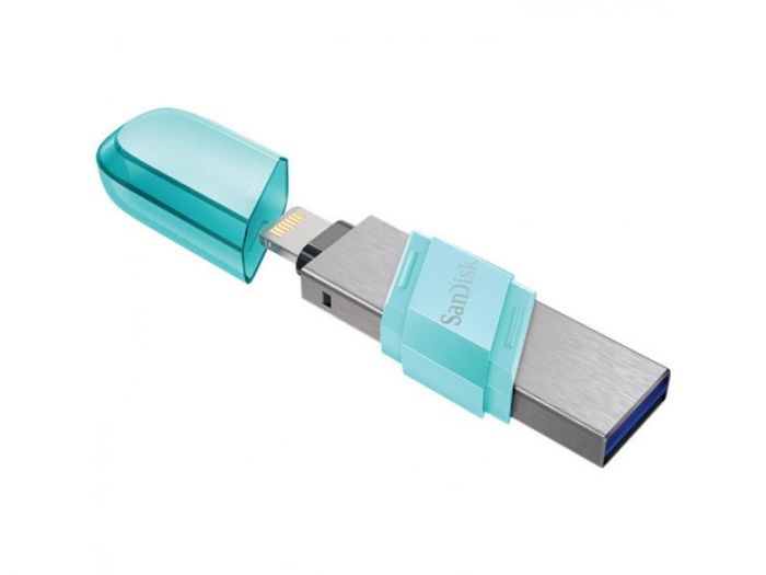 Флеш-накопичувач USB3.1 128GB Lightning SanDisk iXpand Flip Ice Mint (SDIX90N-128G-GN6NJ)