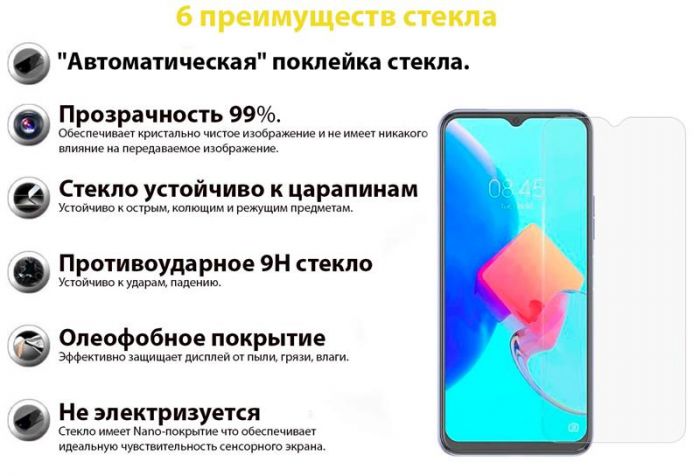 Захисне скло BeCover для Tecno Pop 5 LTE (BD4i) Crystal Clear (707872)