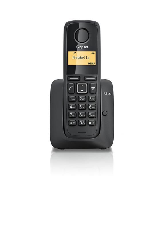 Радiотелефон DECT Gigaset A120 Black (S30852-H2401-S301)