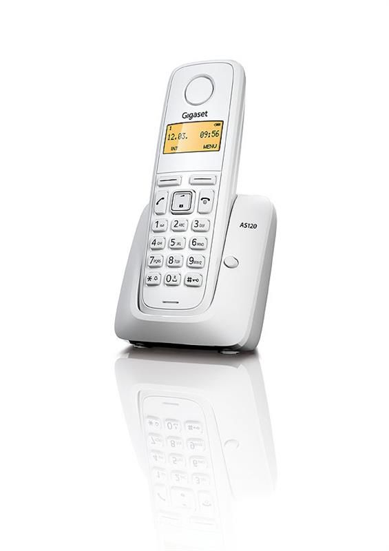 Радiотелефон DECT Gigaset A120 White (S30852-H2401-S302)