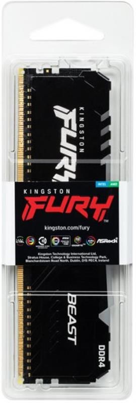 Модуль пам`ятi DDR4 16GB/3600 Kingston Fury Beast RGB (KF436C18BBA/16)