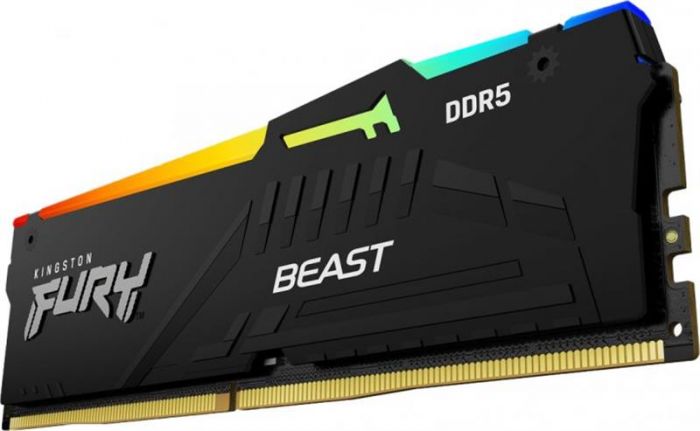 Модуль пам`яті DDR5 2x16GB/5200 Kingston Fury Beast RGB Black (KF552C36BBEAK2-32)