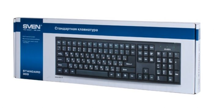 Клавіатура Sven 303 Standard Ukr Black USB